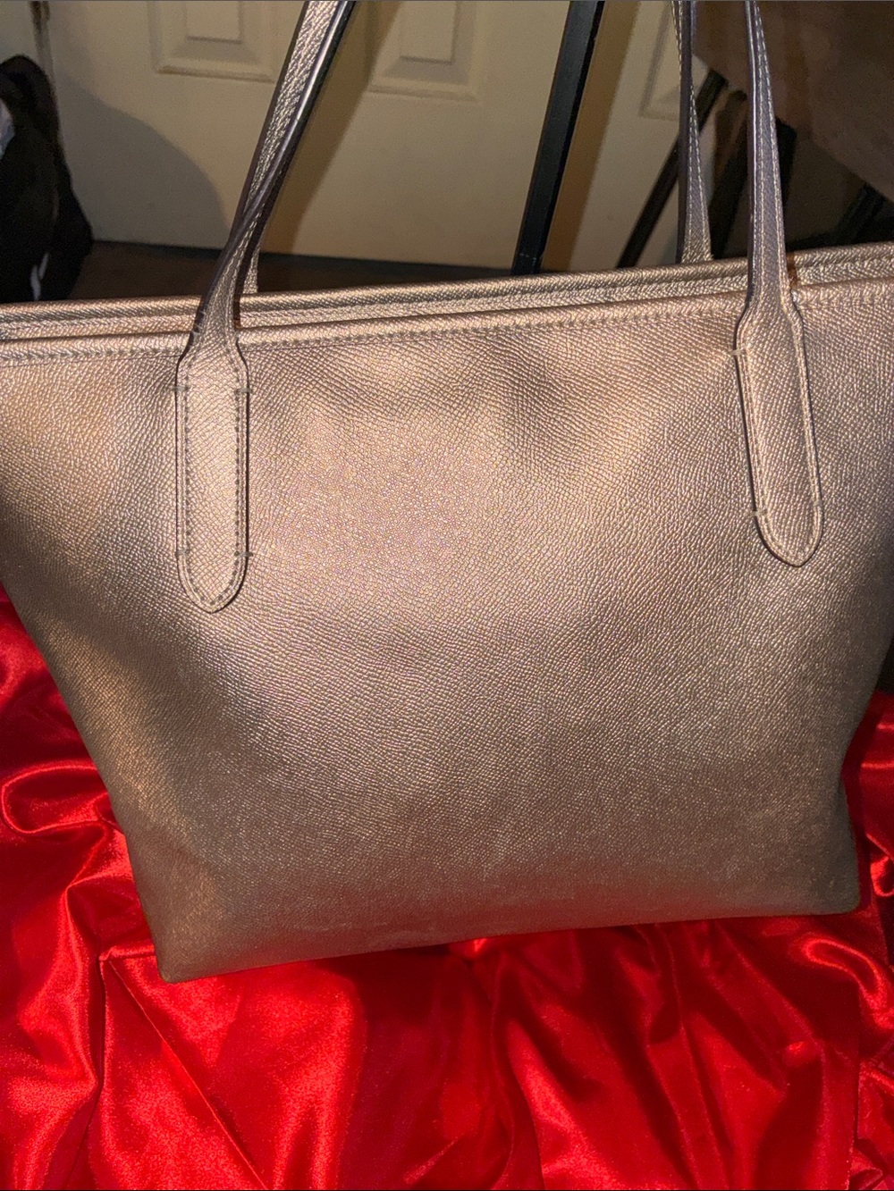 Coach Metallic Rose Gold Tote - Picture 5 of 15